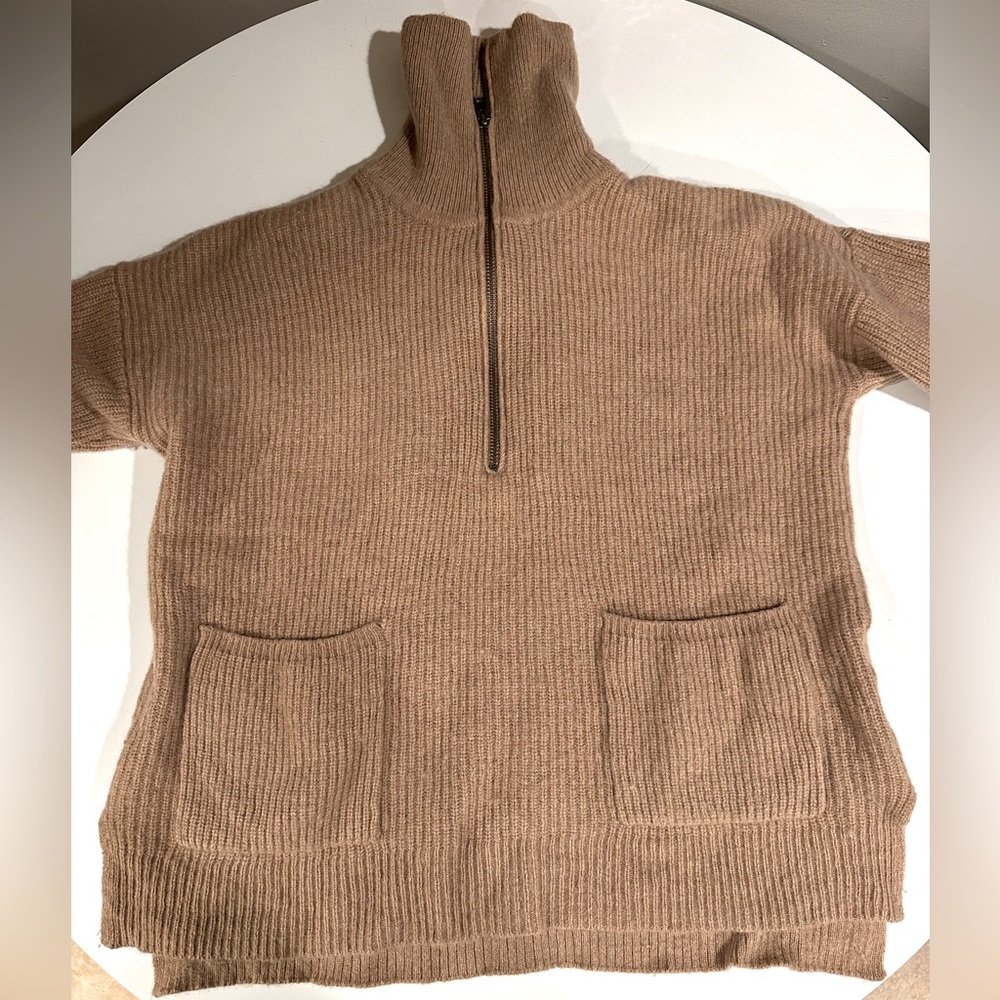 Madewell Half Zip Sweater with Pockets